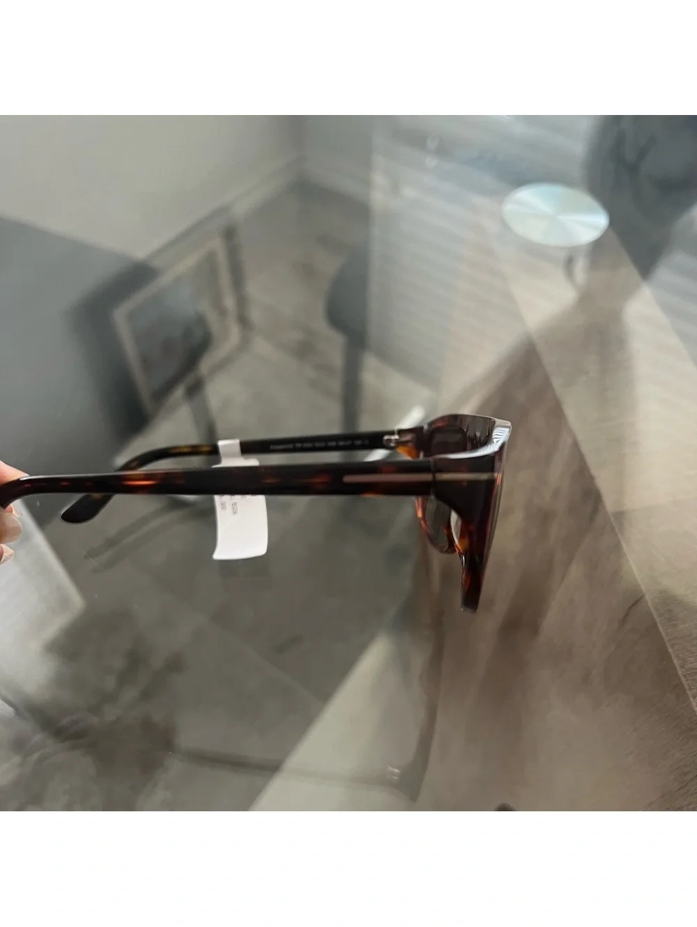 New TOM FORD Rectangular Frame Sunglasses in Havana New w/Tag Retail $455